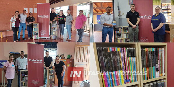 EL CONCEJAL DIEGO AQUINO GESTIONÓ DONACIONES DE BIBLIOTECAS PARA ESCUELAS DE ENCARNACIÓN