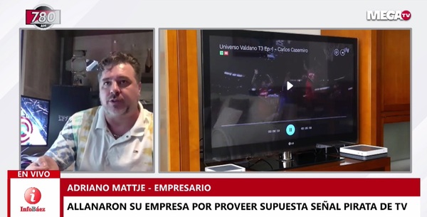 Tras allanamiento, el dueño de la empresa que fue imputado por supuesta señal pirata da su versión - Megacadena — Últimas Noticias de Paraguay