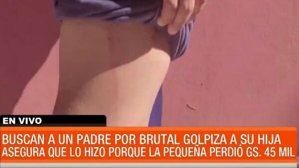 Hombre es buscado por golpear brutalmente a su hija de 10 años
