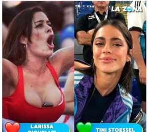 ¿Mba’e? Tini vs Larissa Riquelme: votan en redes por la nueva “novia” del Mundial