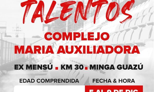 General Caballero realizará prueba de talentos