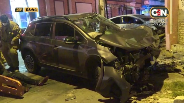 Grave accidente de tránsito en el Microcentro de Asunción - C9N