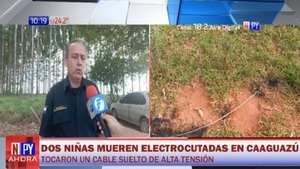 Terrible tragedia: Dos niñas de 5 años murieron electrocutadas en J.M. Frutos - Noticias Paraguay