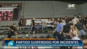 Partido suspendido por incidentes - SNT