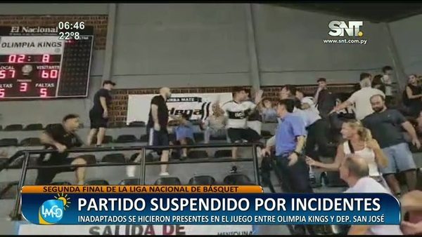 Partido suspendido por incidentes - SNT