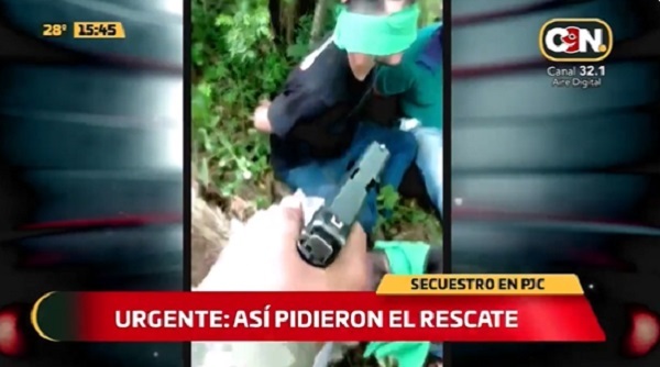 Divulgan video de secuestro perpetrado en Pedro Juan