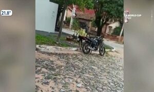 Encaró a un presunto ladrón y evitó el robo de una motocicleta - Paraguaype.com