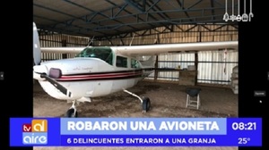 Seis hombres roban avioneta de granja en Caacupé, según reporte