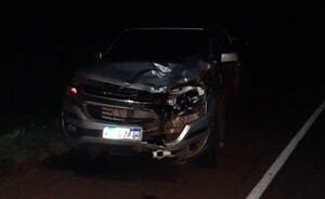 Minga Guazú: Motociclista herido tras ser embestido por camioneta
