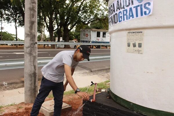 Essap instala 4 tanques de 10 mil litros para recargar agua a peregrinos - Nacionales - ABC Color