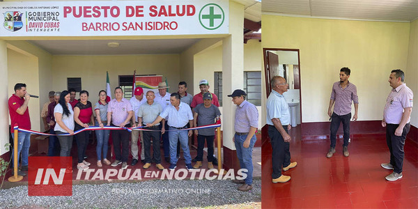 INAUGURARON PUESTO DE SALUD EN CARLOS ANTONIO LÓPEZ TRAS REFACCIÓN TOTAL
