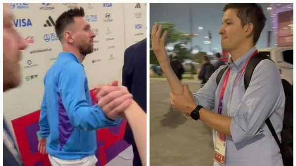 [VIDEO] Mundial: Paraguayo presume el gestazo que tuvo Messi con él