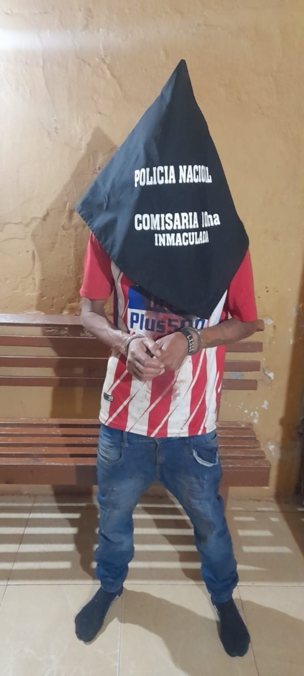 Concepción: Hombre con frondosos antecedentes es aprehendido tras atacar con machete a su vecina