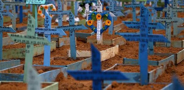 Covid: Brasil registra 15 muertos en 24 horas