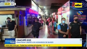 Dinatran liberó los horarios de buses - ABC Noticias - ABC Color