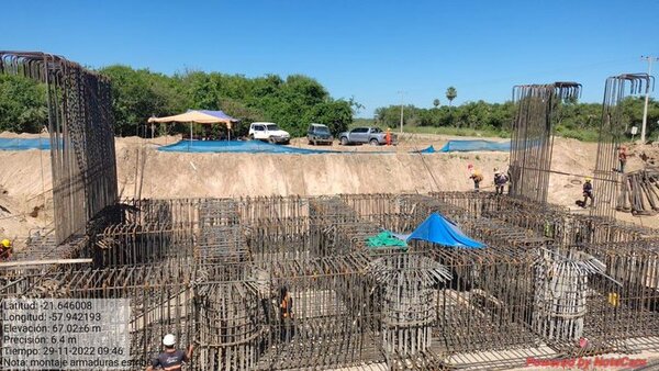Puente de la Bioceánica sobre río Paraguay avanza sin contratiempos