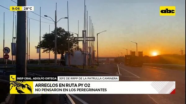 Arreglos en la ruta PY 02 - ABC Noticias - ABC Color