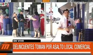 Delincuentes asaltaron local comercial en Asunción | Telefuturo