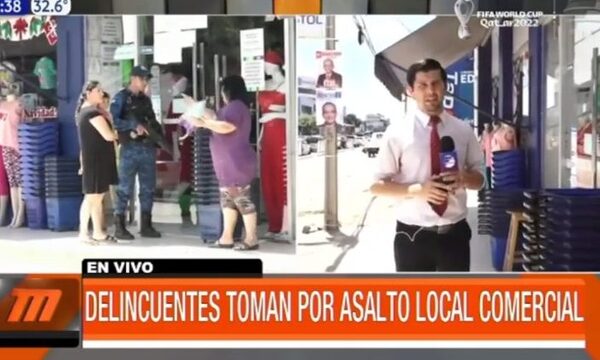 Delincuentes asaltaron local comercial en Asunción | Telefuturo