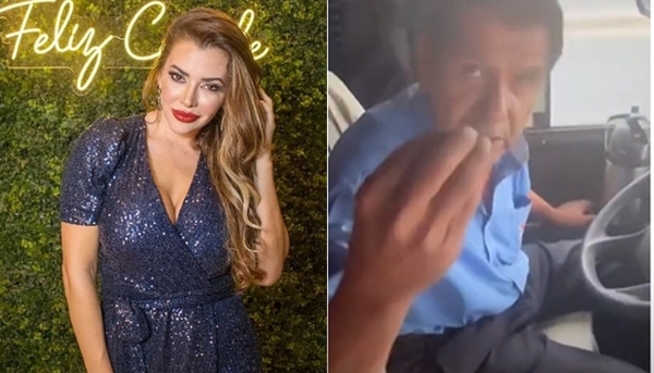 La furia de Marly Figueredo contra un chófer de transporte público - Teleshow