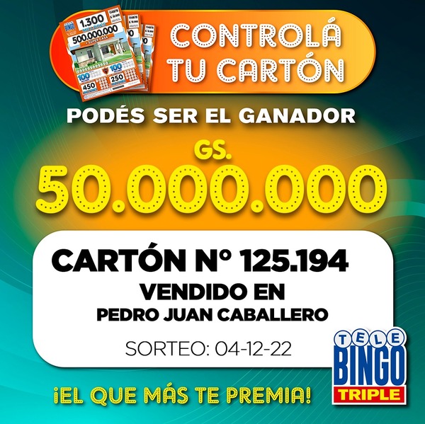 Telebingo Triple busca al ganador de G. 50 millones - Radio Imperio