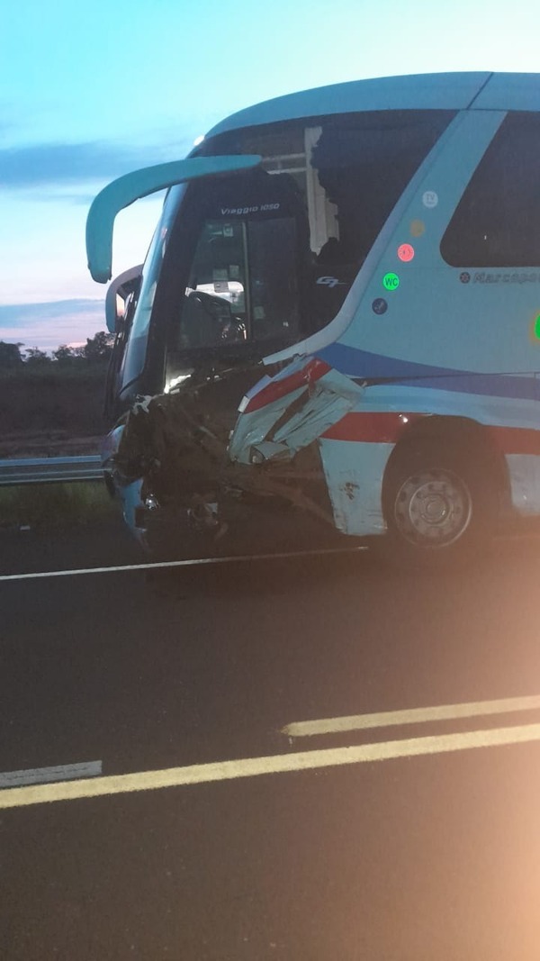 Automovilista ebrio choca contra un ómnibus