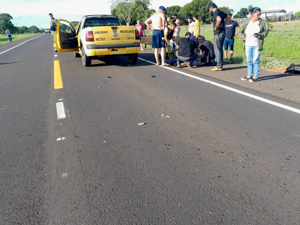 Joven motociclista muere tras accidente rutero