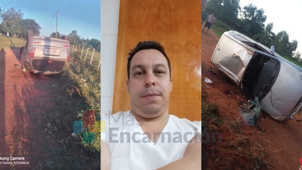 Reconocido enferemero de Gral. Delgado fallece tras volcar con su vehículo
