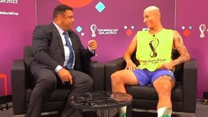 Richarlison enseñó su festejo al "Fenómeno"