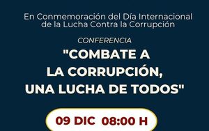 Organizan conferencia «Combate a la corrupción, una lucha de todos»