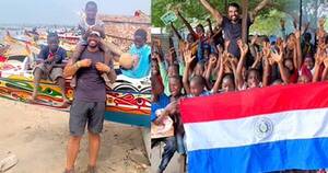 La Nación / Paraguayo viajero compartió con niños de África