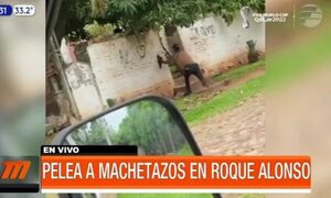 Pelea a machetazos en Mariano Roque Alonso | Telefuturo