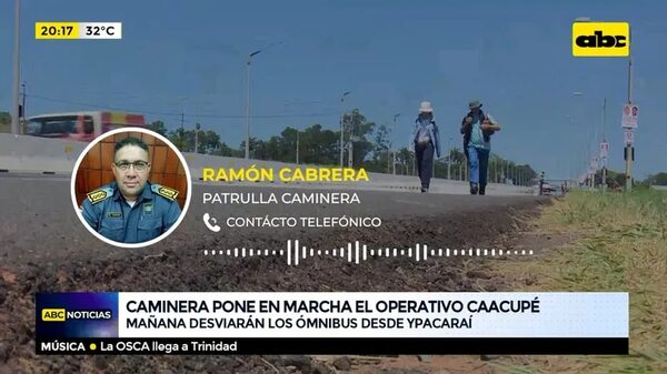 Caminera pone en marcha operativo Caacupé - ABC Noticias - ABC Color