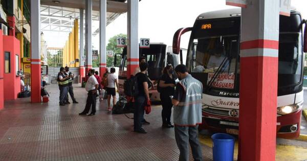 La Nación / Operativo Caacupé se desarrolla sin contratiempos en la Terminal de Ómnibus de Asunción