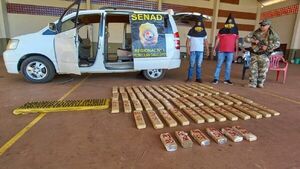 Senad captura a dos hombres con más de 66 kilos de marihuana