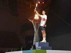 Se enciende la llama deportiva de los Juegos Escolares - Polideportivo - ABC Color