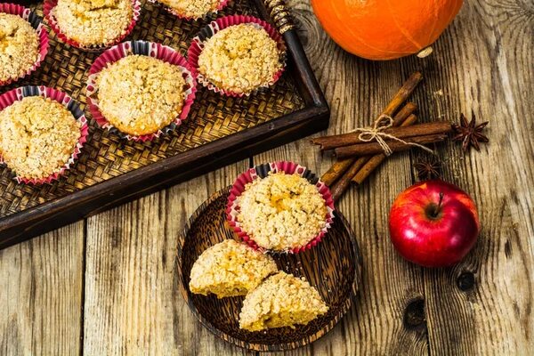 Cupcake alemán navideño: manzana, cardamomo y streusel - Gastronomía - ABC Color