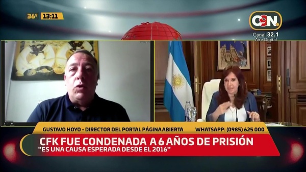 Cristina Fernández condenada a 6 años de prisión - C9N