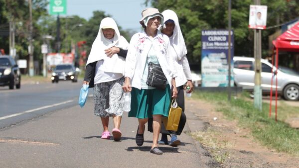 A sus más de 70 años, tres hermanas peregrinaron desde Ypacaraí