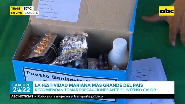Caacupé 2022: Brindan primeros auxilios en puesto de IPS - ABC Noticias - ABC Color