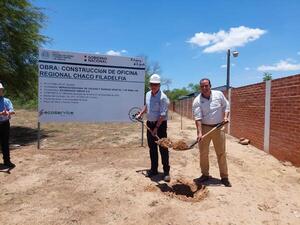 Dieron palada inicial a la construcción de nueva sede del SENAVE en Filadelfia