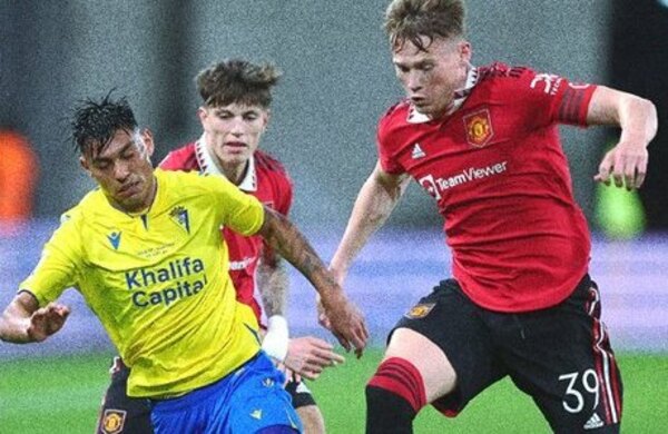 Con Santiago Arzamendia de titular, Cádiz derrotó al Manchester United en amistoso