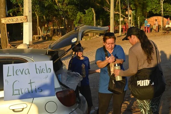 Solidaridad y promesa con hielo al peregrino  - Nacionales - ABC Color