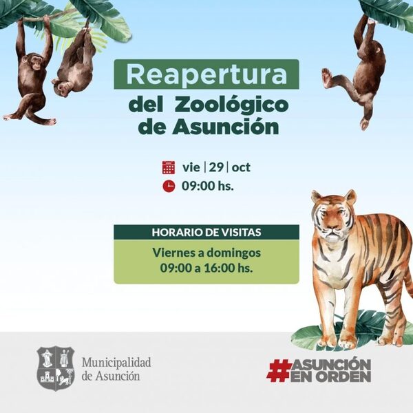 Zoológico de Asunción reabrió sus puertas al público | 1000 Noticias