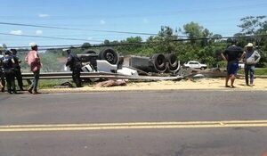 Hombre murió decapitado en accidente fatal en Guayaybi - Nacionales - ABC Color