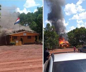 Okaipaite voi puesto policial de madera en Capitán Bado
