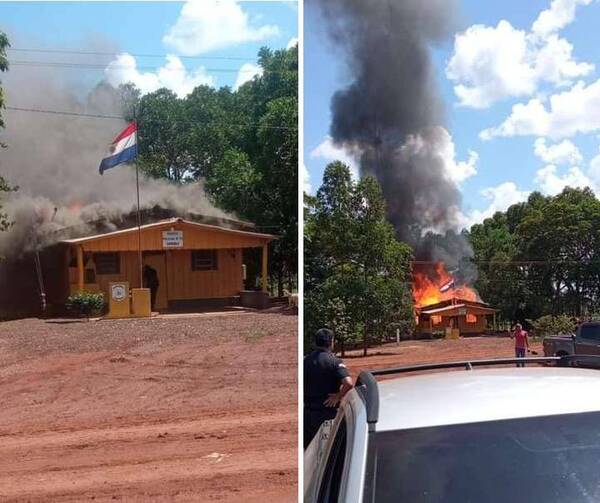 Okaipaite voi puesto policial de madera en Capitán Bado