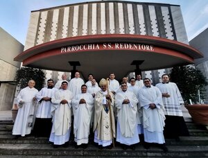 El cardenal paraguayo Adalberto Martínez ofició una misa en Roma por la festividad de la Virgen de Caacupé - El Trueno