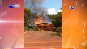Amambay: Incendio consume puesto policial en Capitán Bado - Noticias Paraguay