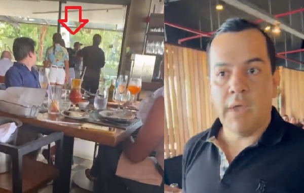 Senador Friedmann a los golpes con un hombre que lo trató de "corrupto" en un restaurante - Noticiero Paraguay